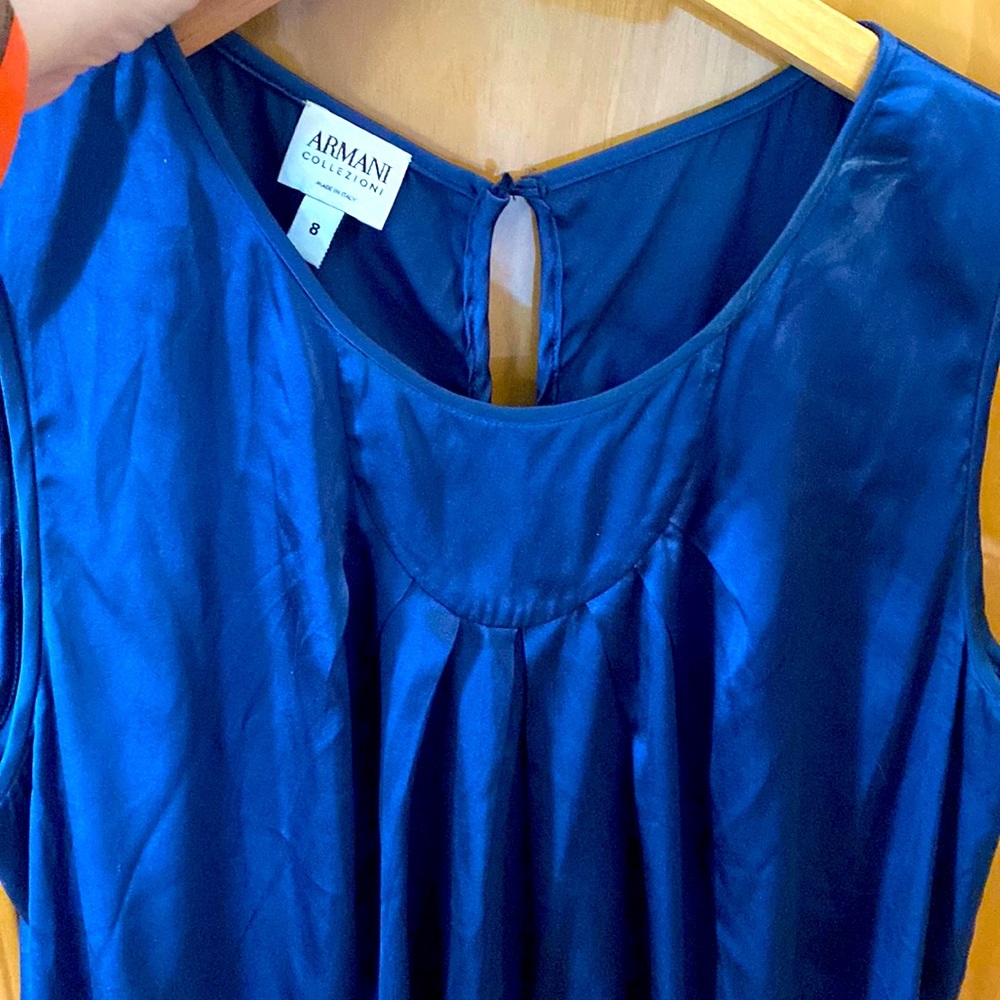 Armani Collezioni size 8 Silk Top made in Italy